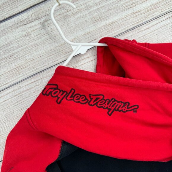 Honda x Troy Lee Designs Embroidered Hoodie Sweatshirt Men's Size M Red/Black - Picture 4 of 10